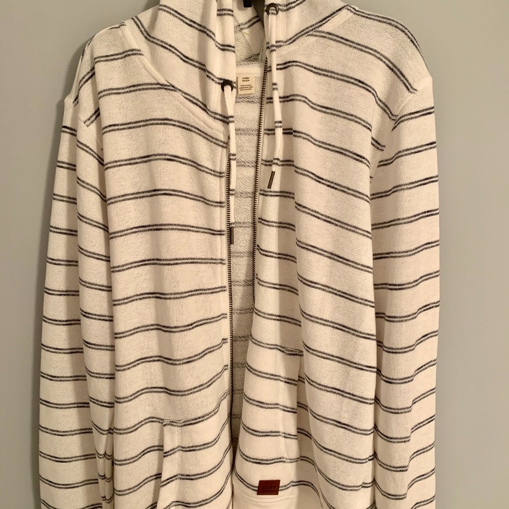 Roxy Zip-Up Striped Jacket
